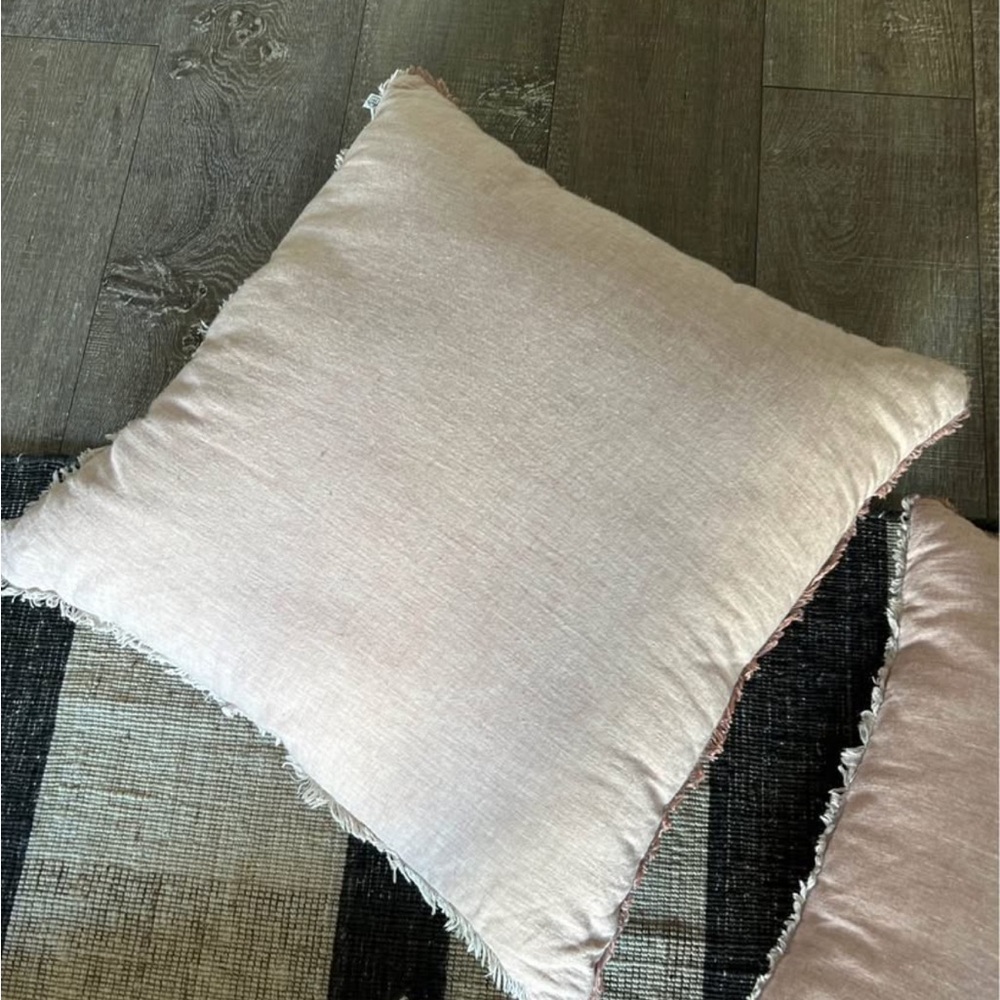 Soft Cream Throw Pillow